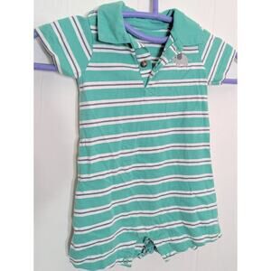 BUNDLE ONLY Carters Just One You Baby Boy Size 9M 9 Month‎ Romper Polo Striped